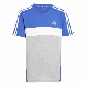 Kurzarm-T-Shirt für Kinder Adidas 3S Tib Blau
