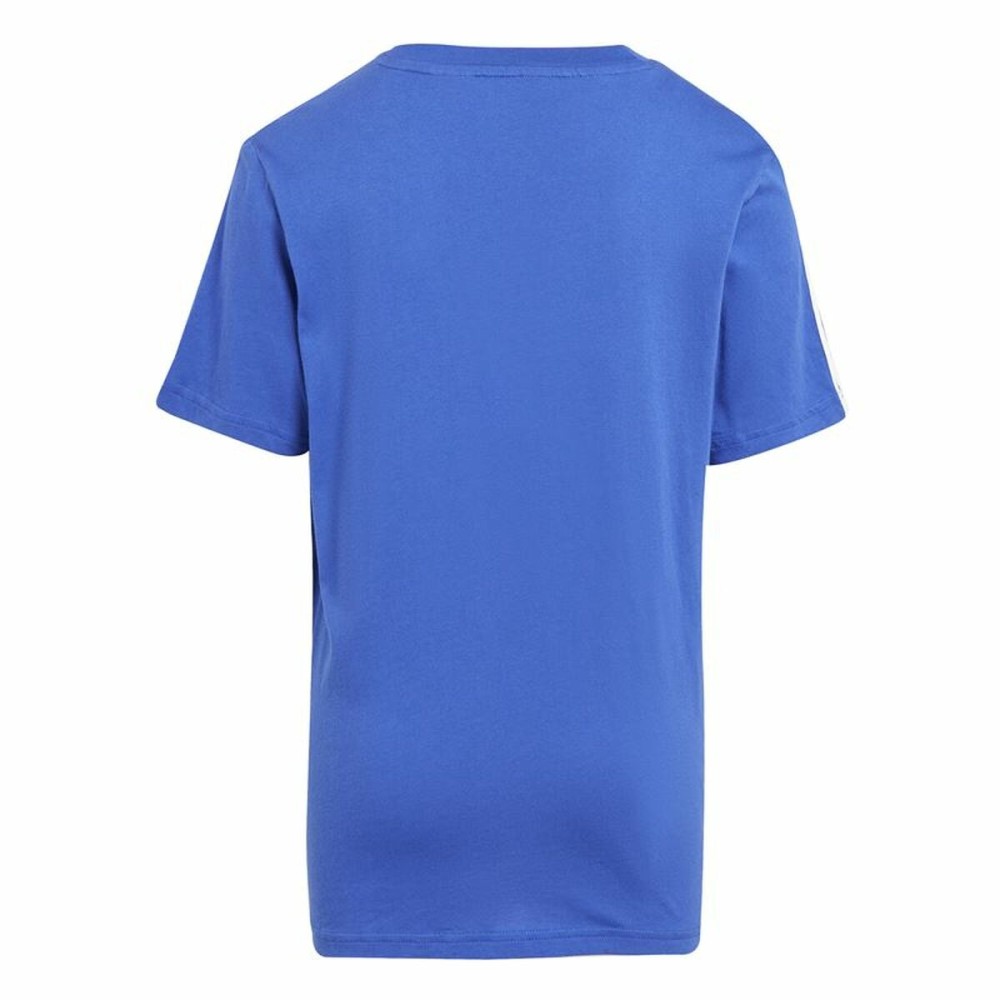 Kurzarm-T-Shirt für Kinder Adidas 3S Tib Blau