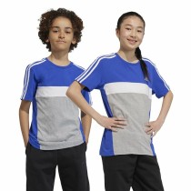 Kurzarm-T-Shirt für Kinder Adidas 3S Tib Blau