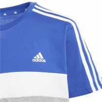 Kurzarm-T-Shirt für Kinder Adidas 3S Tib Blau