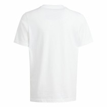 Jungen Kurzarm-T-Shirt Adidas B Camo Lin Weiß