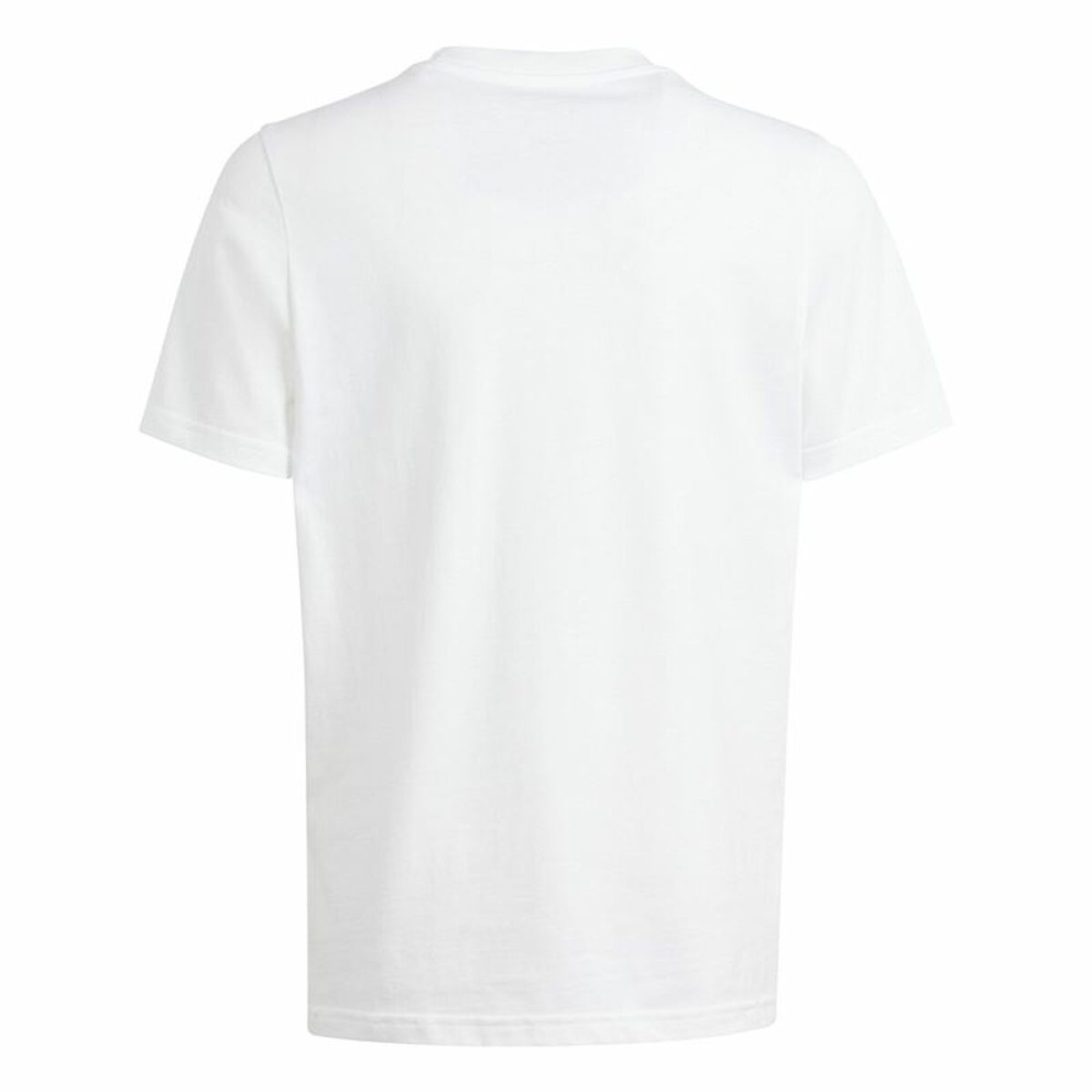 Jungen Kurzarm-T-Shirt Adidas B Camo Lin Weiß