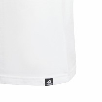 Jungen Kurzarm-T-Shirt Adidas B Camo Lin Weiß