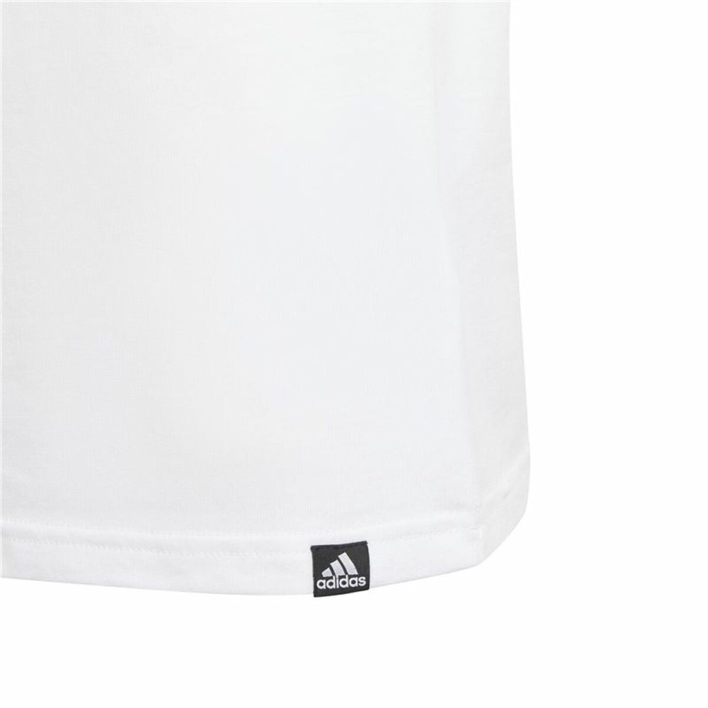 T-shirt à manches courtes enfant Adidas B Camo Lin Blanc
