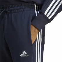 Lange Sporthose Adidas M 3S Ft Tc Schwarz Dunkelblau Herren