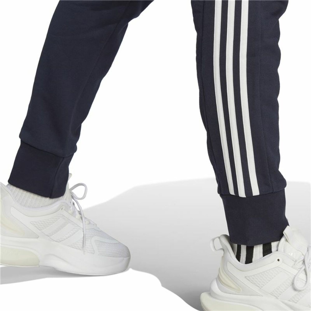 Lange Sporthose Adidas M 3S Ft Tc Schwarz Dunkelblau Herren