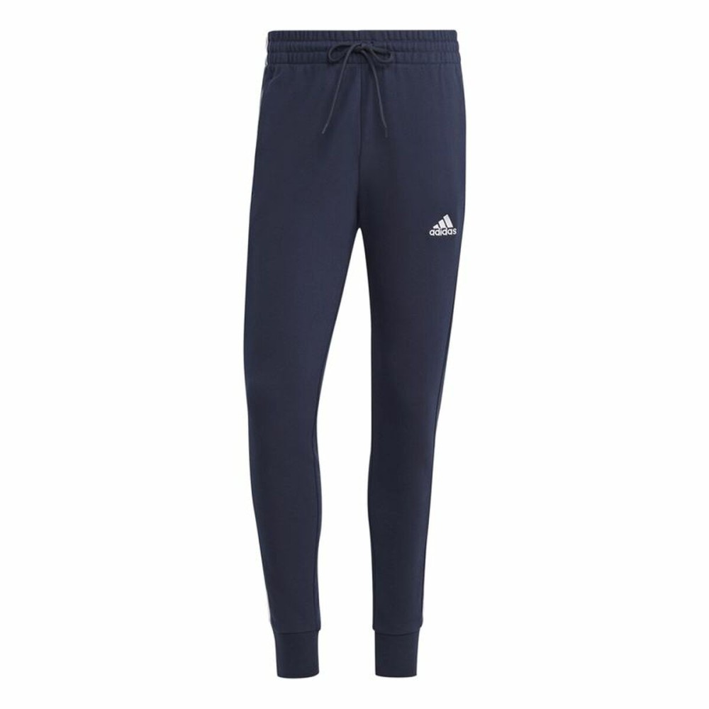 Lange Sporthose Adidas M 3S Ft Tc Schwarz Dunkelblau Herren