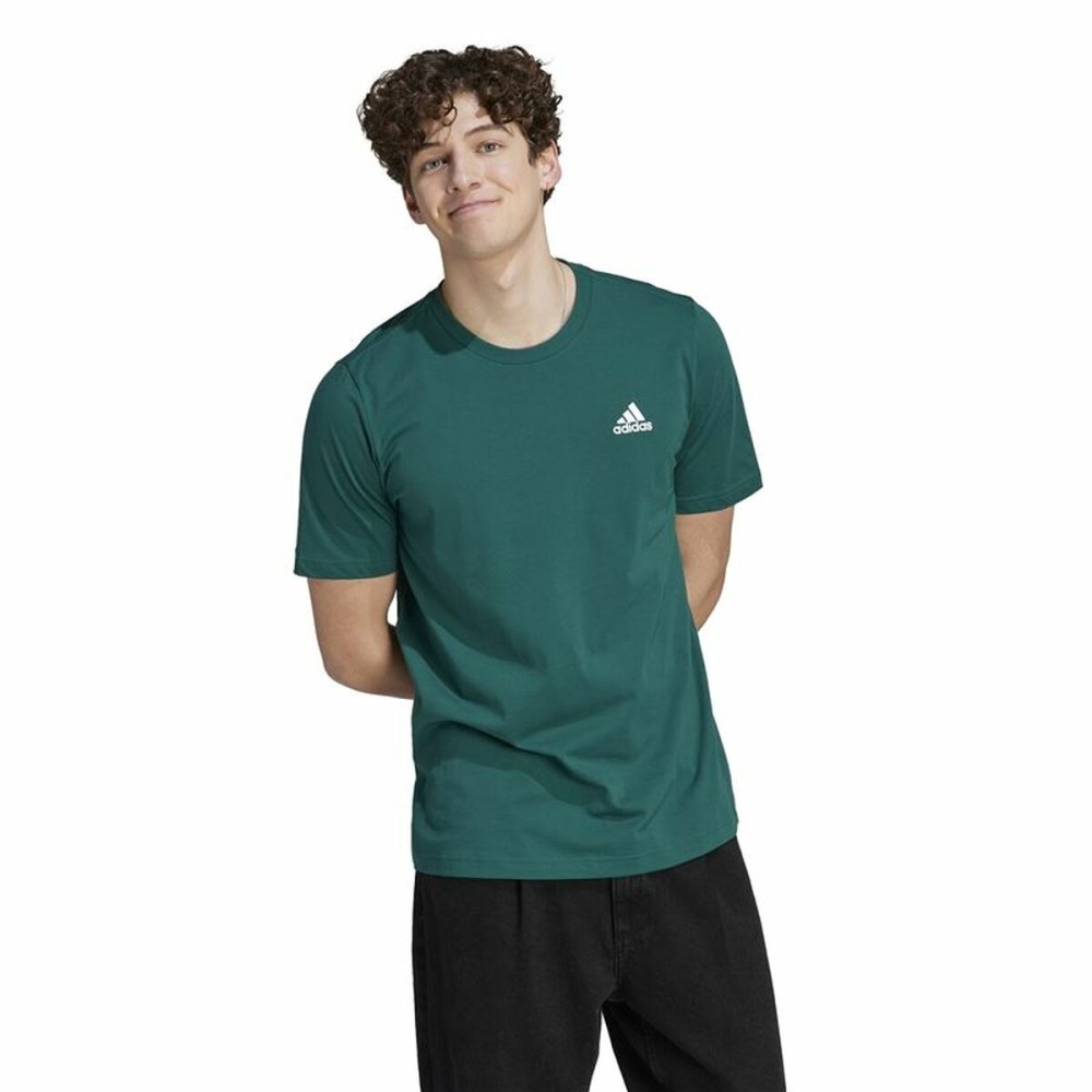 Herren Kurzarm-T-Shirt Adidas Sl Sj grün