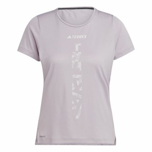 Men’s Short Sleeve T-Shirt Adidas Terrex Agravic Lilac