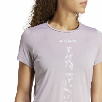 Men’s Short Sleeve T-Shirt Adidas Terrex Agravic Lilac
