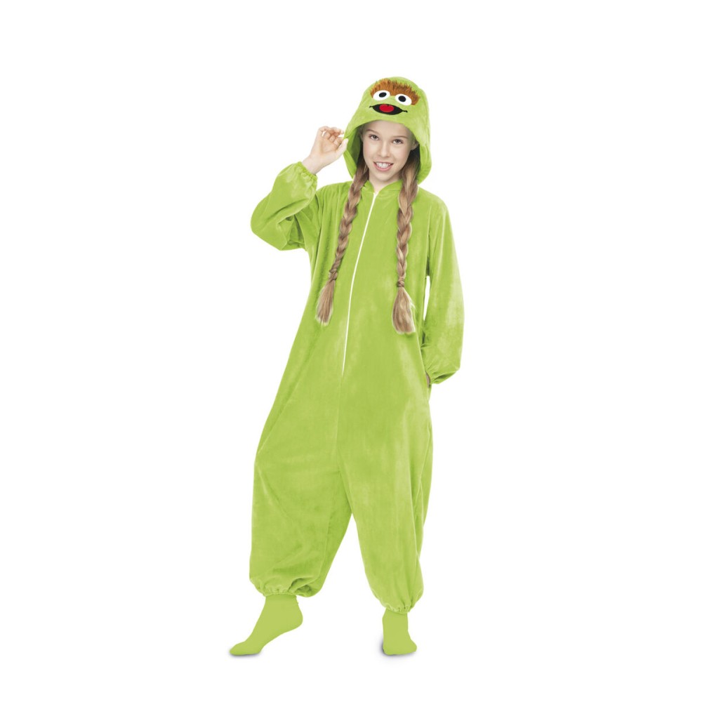 Costume for Children My Other Me Oscar the Grouch Sesame Street Green