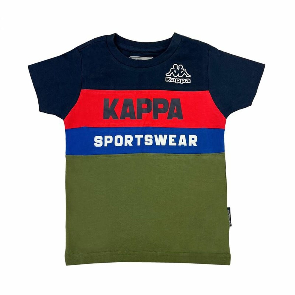 Child's Short Sleeve T-Shirt Kappa 8056M00058 Navy Blue