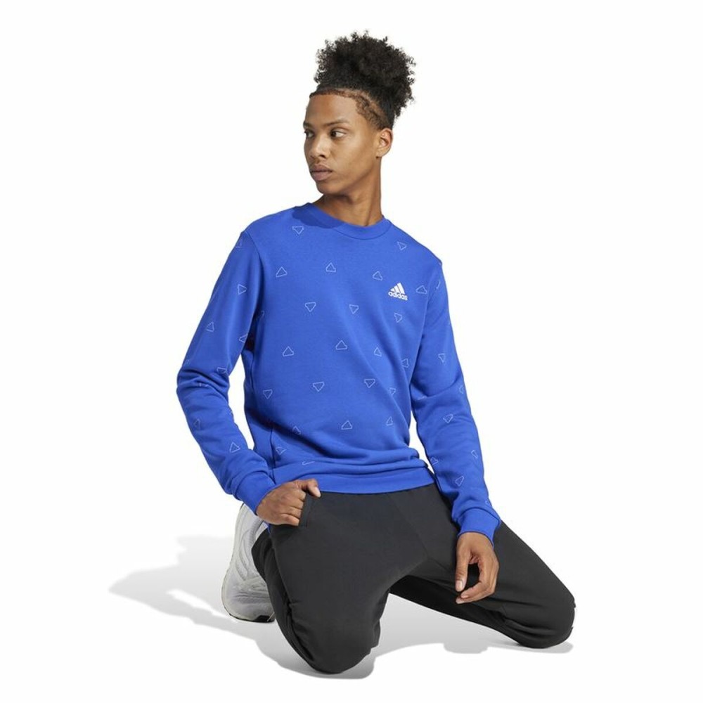 Herren Sweater ohne Kapuze Adidas Mngrm Blau