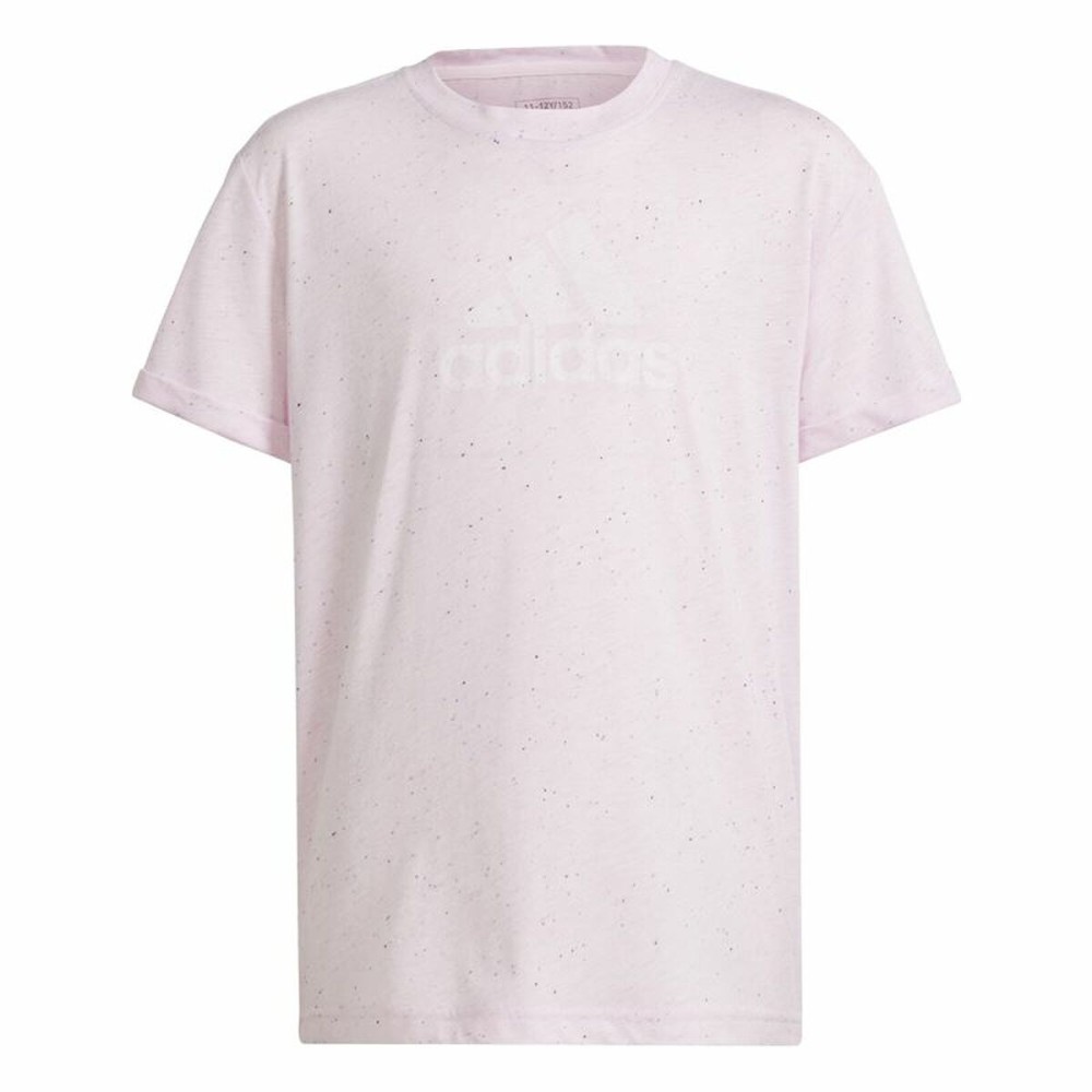 Kurzarm-T-Shirt für Kinder Adidas G Fi Bl Rosa