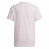 Kurzarm-T-Shirt für Kinder Adidas G Fi Bl Rosa