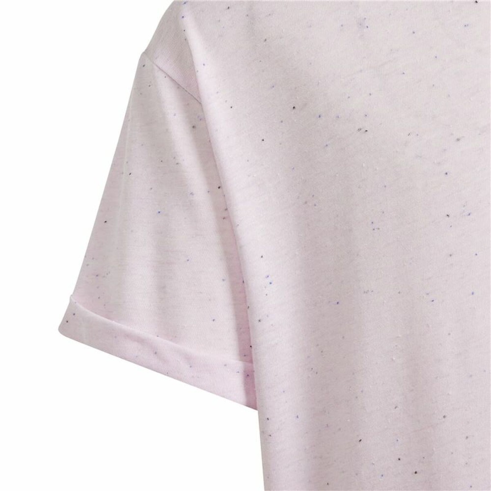 Kurzarm-T-Shirt für Kinder Adidas G Fi Bl Rosa