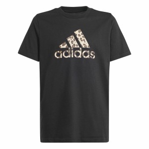 T shirt à manches courtes Enfant Adidas Animal Noir