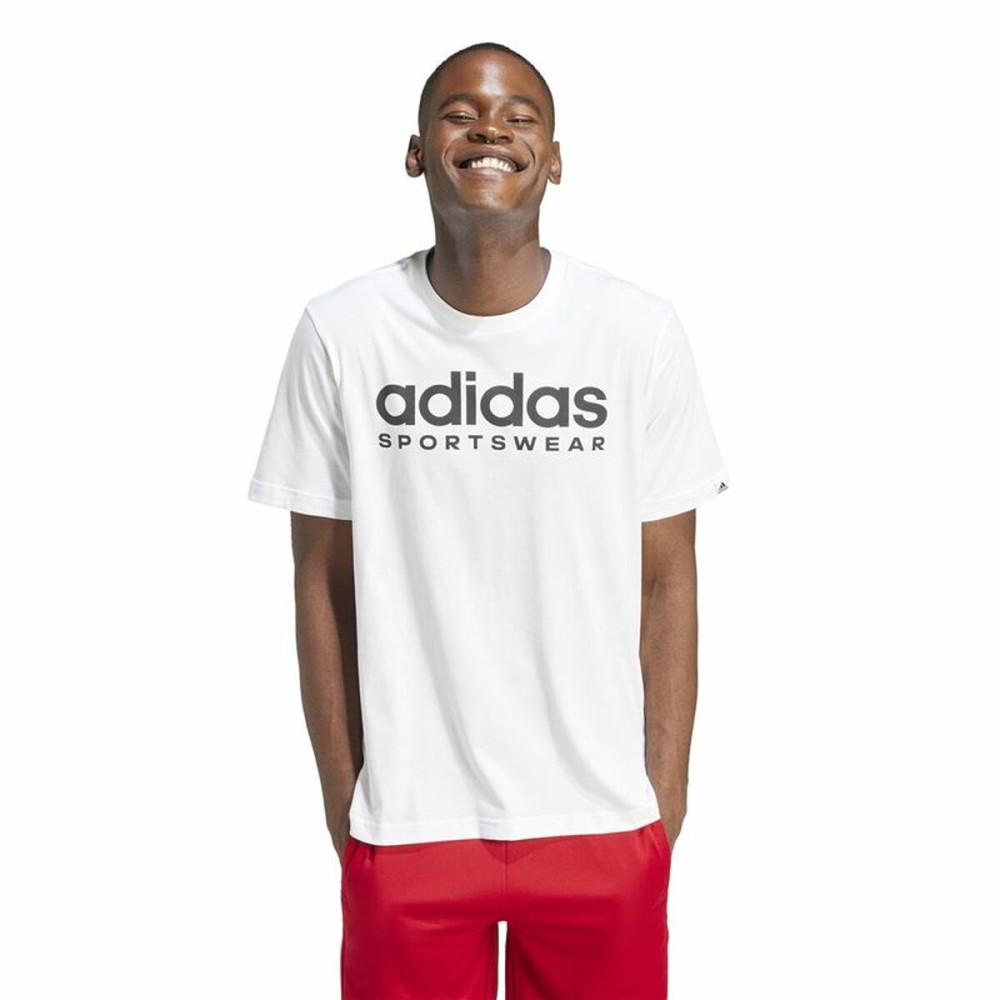 Herren Kurzarm-T-Shirt Adidas Spw Weiß