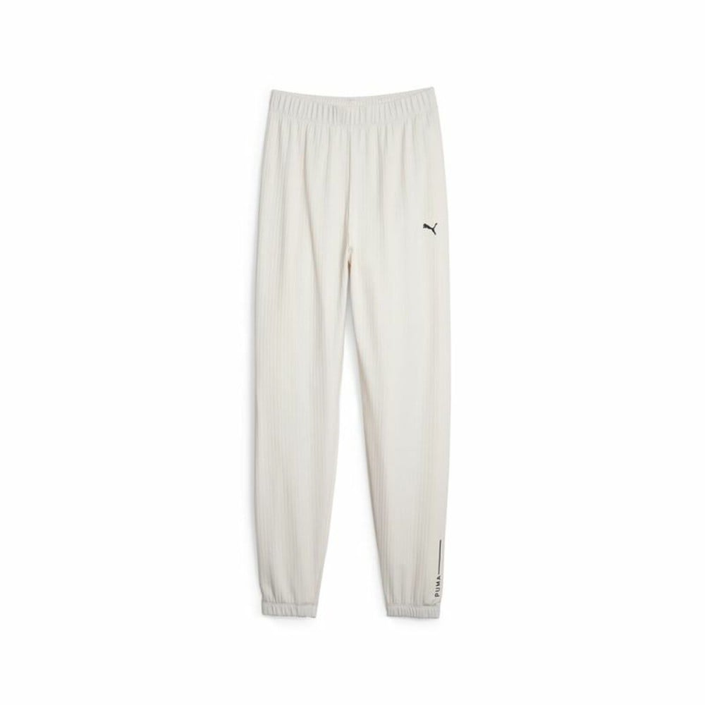 Lange Sporthose Puma Studio Unwind Weiß Damen