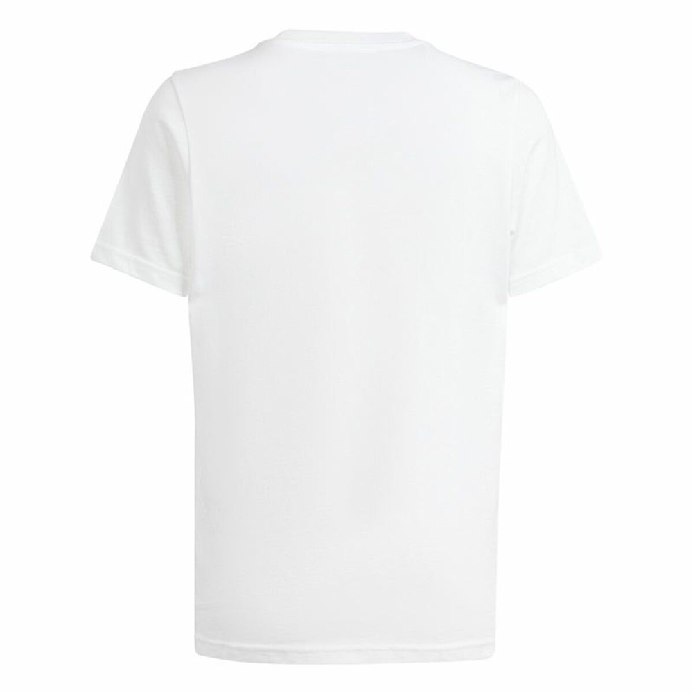 Kurzarm-T-Shirt für Kinder Adidas G Animal Weiß