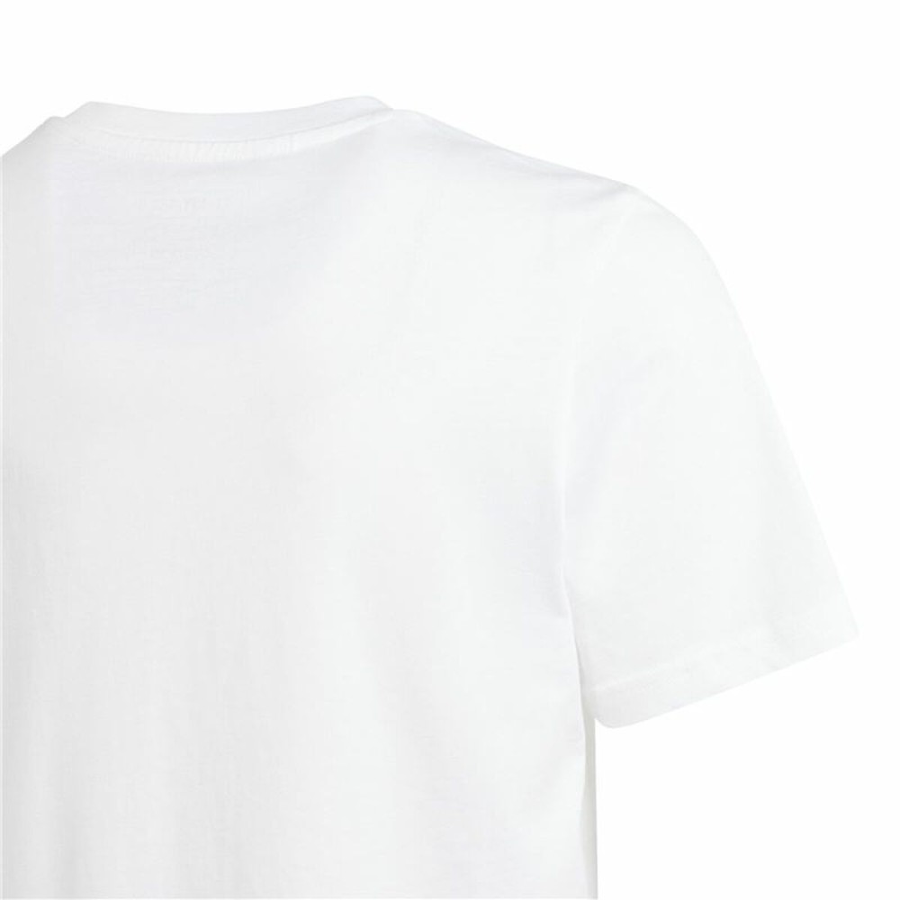Kurzarm-T-Shirt für Kinder Adidas G Animal Weiß