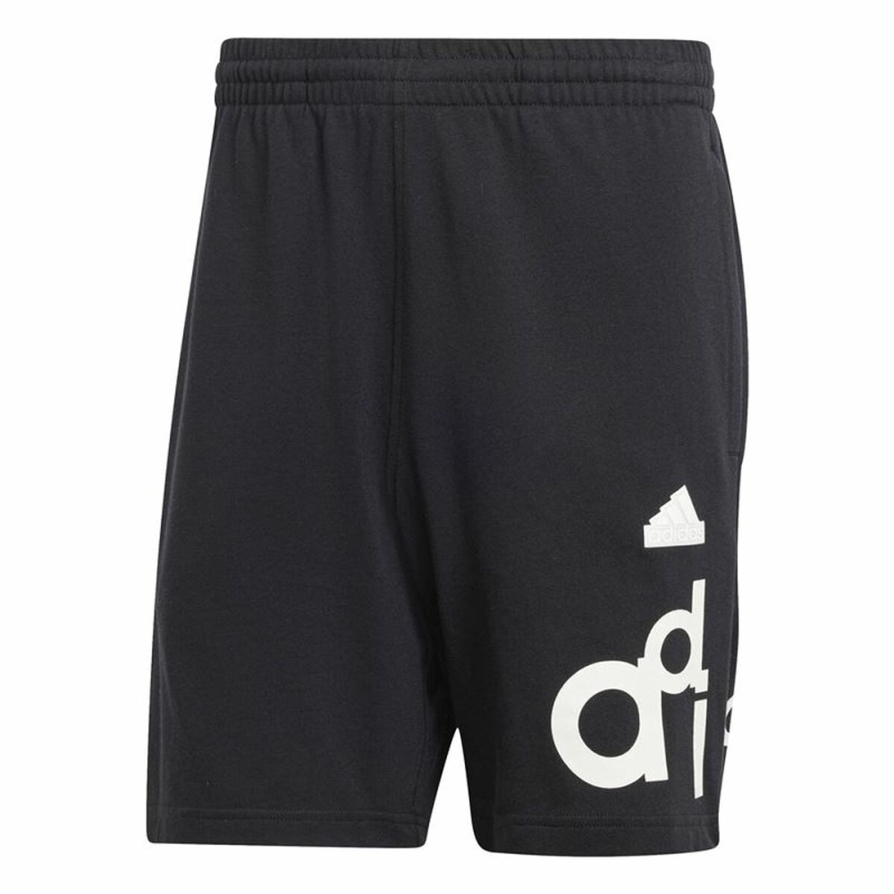 Sport Shorts Adidas Bl Short Q1 Graphic Schwarz
