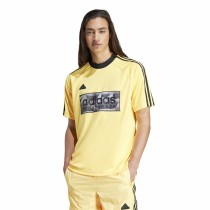 Herren Kurzarm-T-Shirt Adidas Tiro Aop Gelb