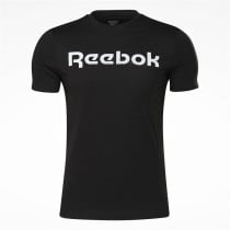 Men’s Short Sleeve T-Shirt Reebok Graphic Series Linear Logo Black
