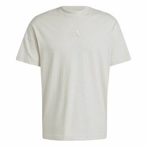 Herren Kurzarm-T-Shirt Adidas All Szn Weiß Beige