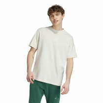 Herren Kurzarm-T-Shirt Adidas All Szn Weiß Beige
