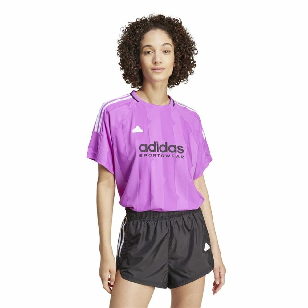 Herren Kurzarm-T-Shirt Adidas Tiro Cut 3 Lila