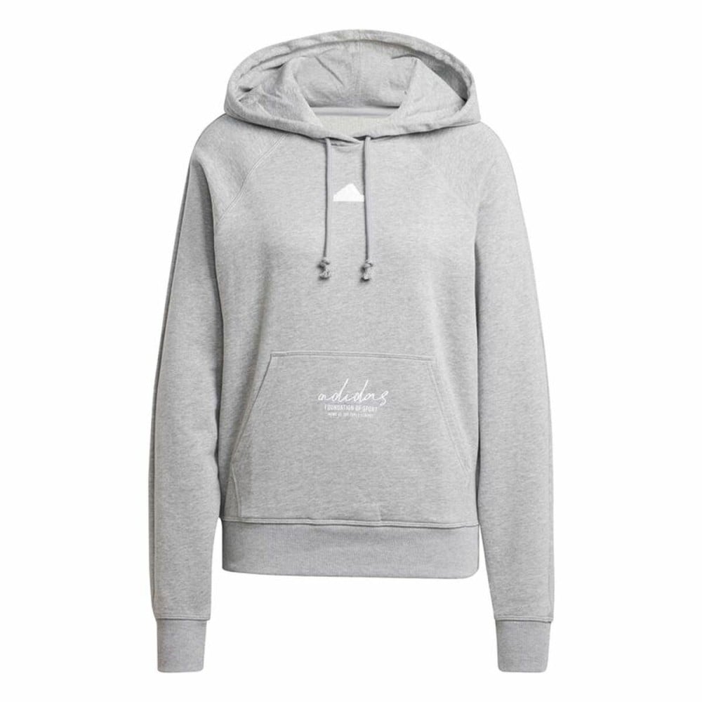 Men’s Hoodie Adidas Signature Graphic Embroidery French Grey