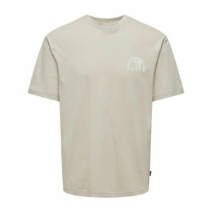 Herren Kurzarm-T-Shirt Only & Sons Onskylan Rlx Icon Warmes Weiß