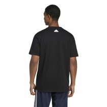 Herren Kurzarm-T-Shirt Adidas House Of Tiro Summer Linear Graphic Schwarz