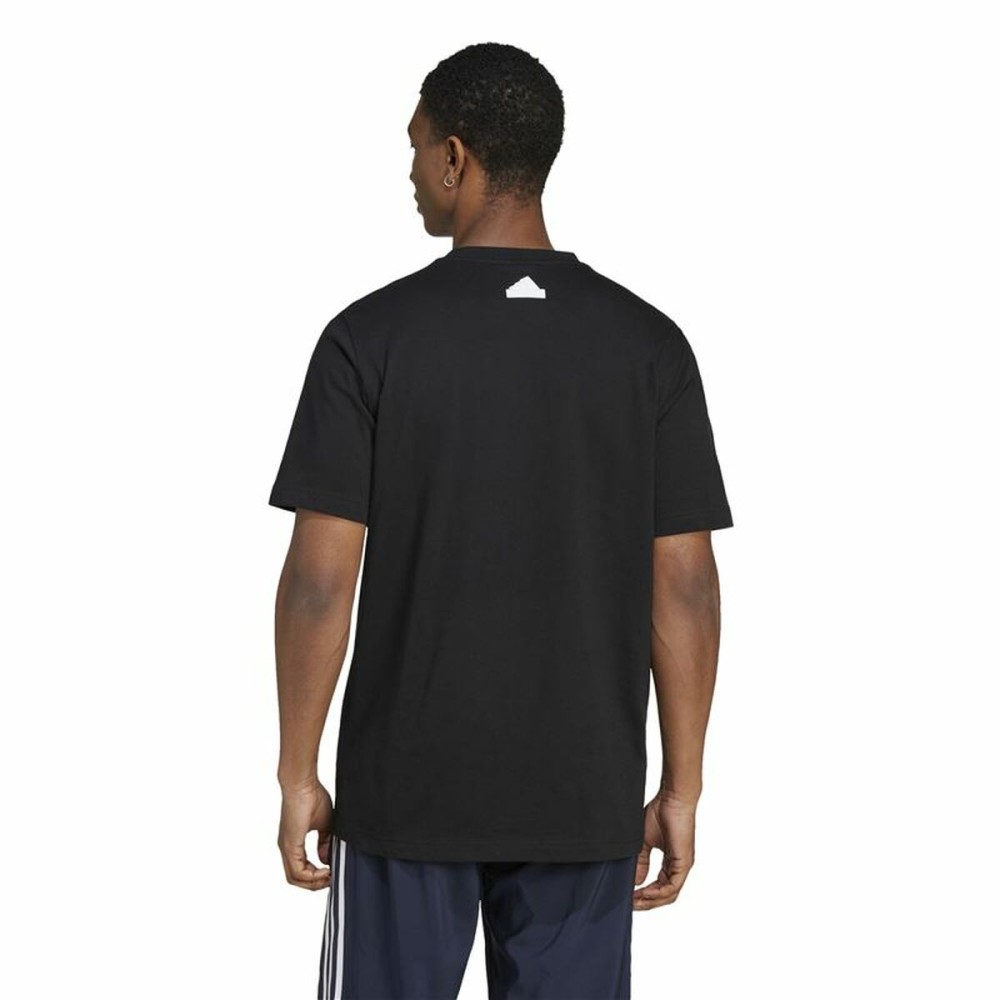 Herren Kurzarm-T-Shirt Adidas House Of Tiro Summer Linear Graphic Schwarz