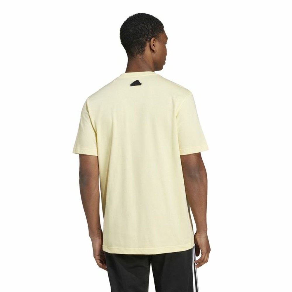 Herren Kurzarm-T-Shirt Adidas House Of Tiro Summer Linear Graphic Gelb