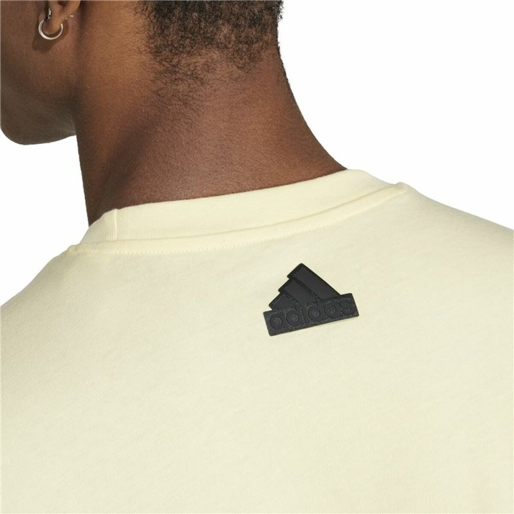 T-shirt à manches courtes homme Adidas House Of Tiro Summer Linear Graphic Jaune