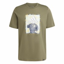 Herren Kurzarm-T-Shirt Adidas Doodle Graphic grün
