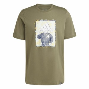 Herren Kurzarm-T-Shirt Adidas Doodle Graphic grün