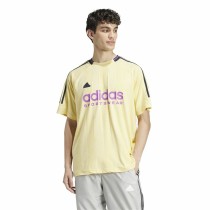 Herren Kurzarm-T-Shirt Adidas House Of Tiro Jacquard Gelb