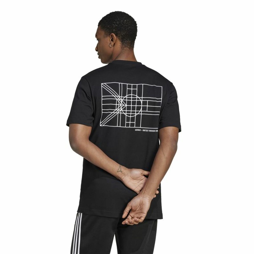 Herren Kurzarm-T-Shirt Adidas House Of Tiro Nations Graphic Schwarz