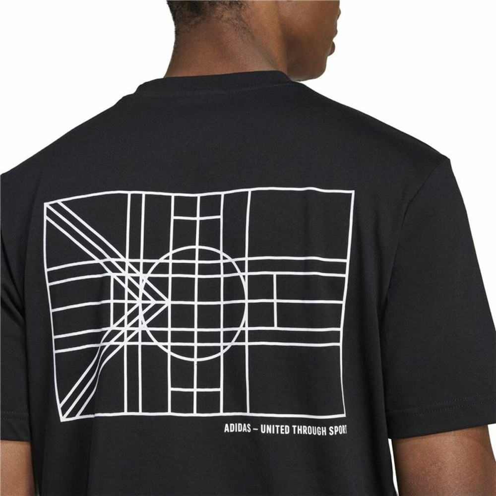 Herren Kurzarm-T-Shirt Adidas House Of Tiro Nations Graphic Schwarz
