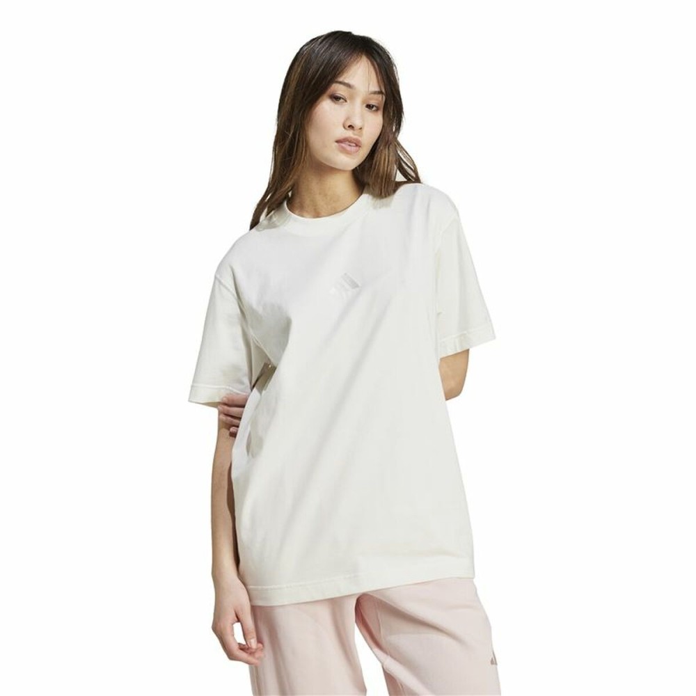 Women’s Short Sleeve T-Shirt Adidas All Szn Loose White