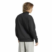 Herren Sweater ohne Kapuze Adidas All Szn Fleece 1/4 Zip Crew Schwarz