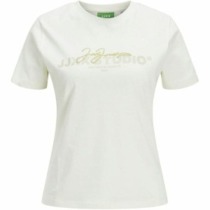 Damen Kurzarm-T-Shirt Jack & Jones Jxamy Reg Beige