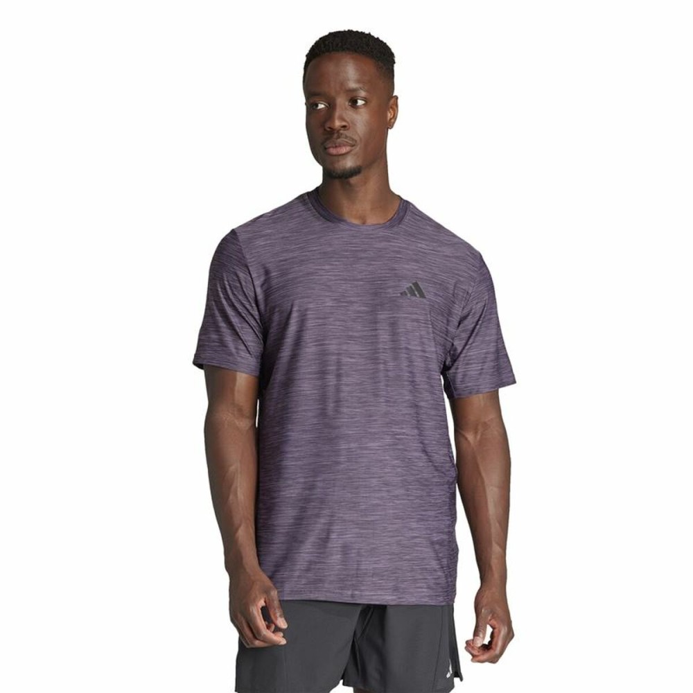 Herren Kurzarm-T-Shirt Adidas Essentials Tr-Es Stretch Lila