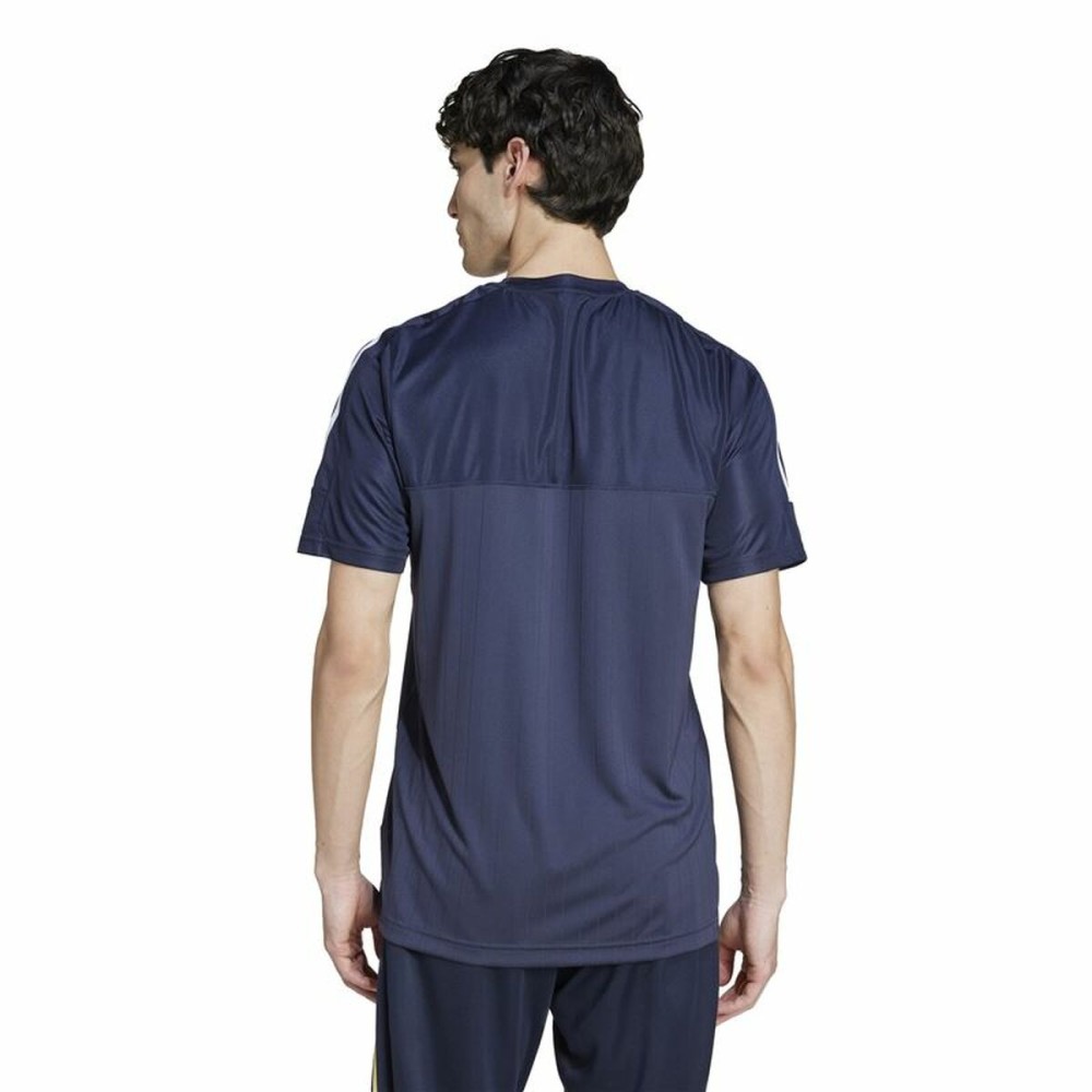 Herren Kurzarm-T-Shirt Adidas Tiro Blau
