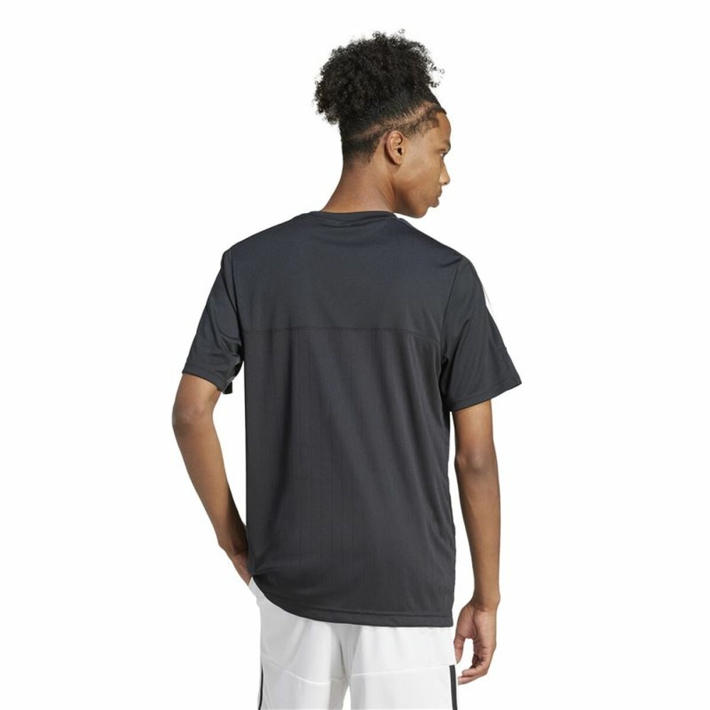 Herren Kurzarm-T-Shirt Adidas Tiro Q1 Schwarz