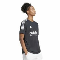 Herren Kurzarm-T-Shirt Adidas Tiro Q1 Schwarz