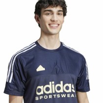 Herren Kurzarm-T-Shirt Adidas Tiro Blau